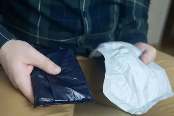 image of man holding stool incontinence Bristol products