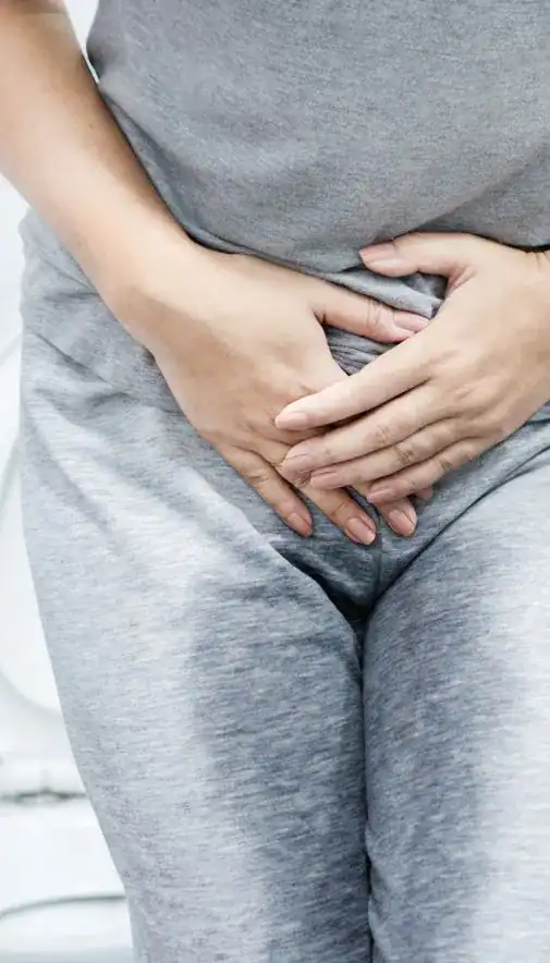 Image of woman had accident and needing stress incontinence treatment Bristol