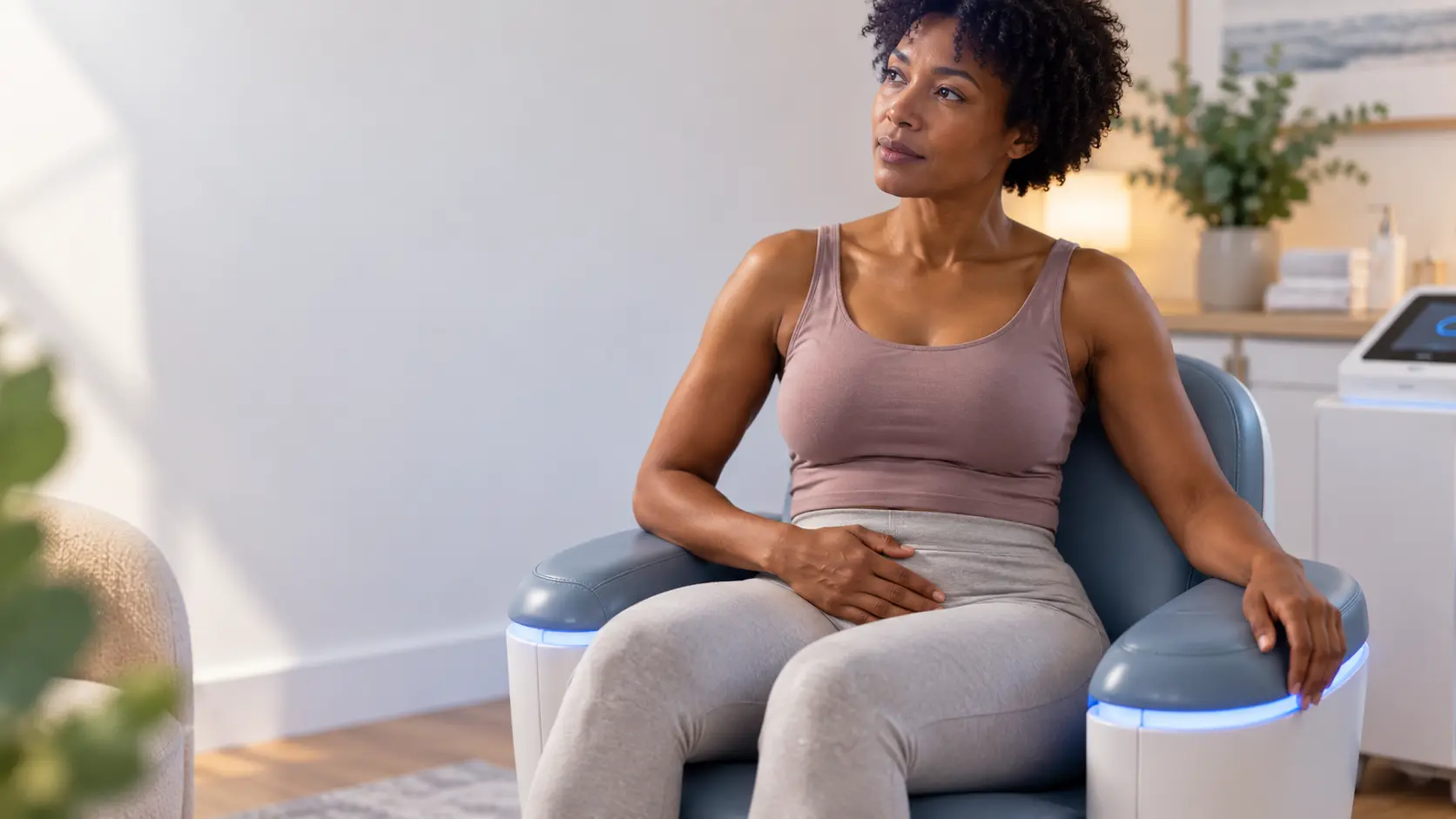 Calm Wellness Chair Reflection pelvic floor health solutions from incontince direct Bristol
