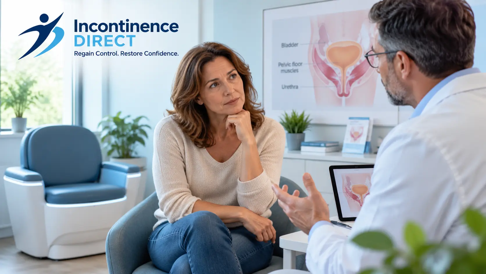 Pelvic Health Consultation in a Modern Clinic incontinence direct Bristol