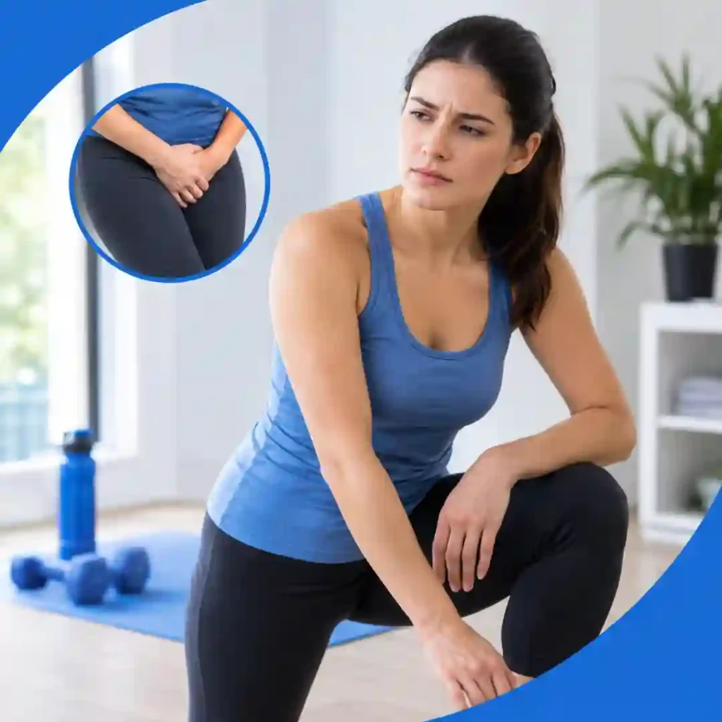 Pelvic-floor exercise Bristol guidance for urinary leakage, focusing on correct muscle technique, relaxed breathing, muscle relaxation and seeking professional advice if symptoms worsen.